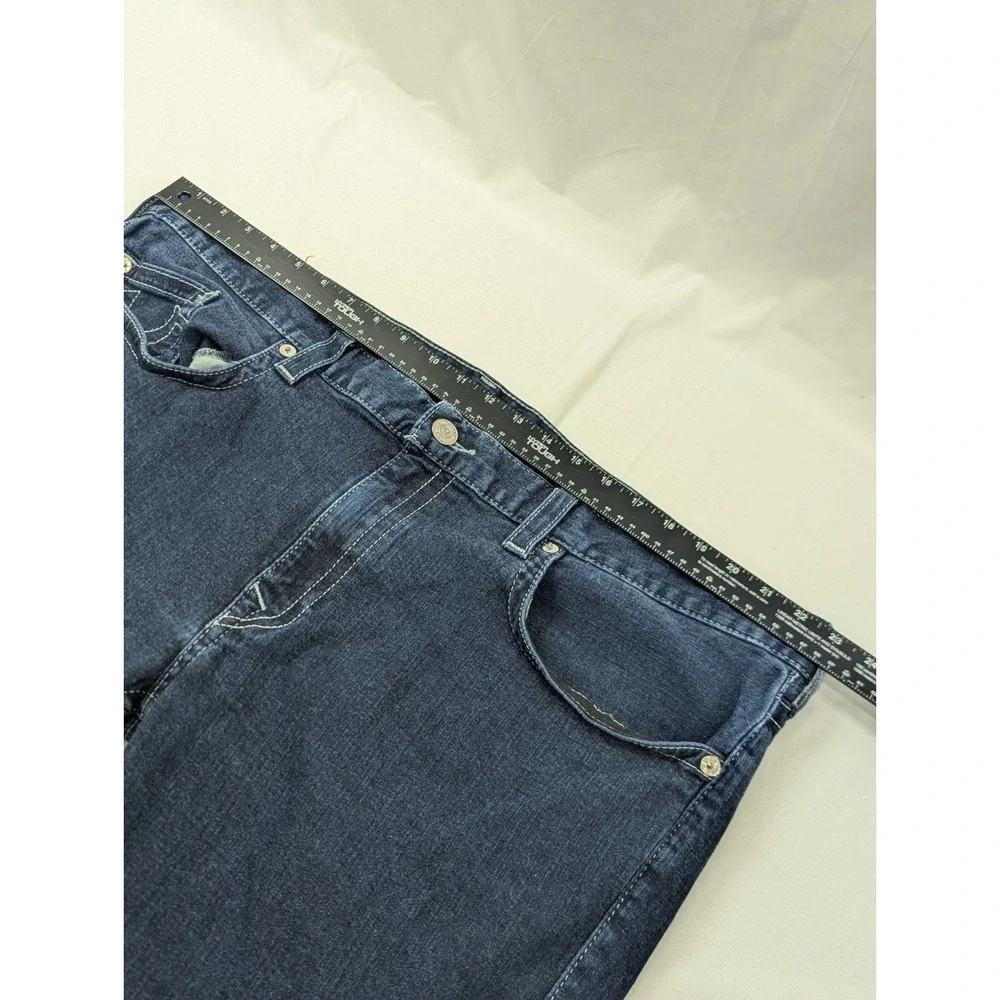 True Religion Jeans Mens 46x33* Geno Relaxed Slim Pants Heavy Denim World Tour‎